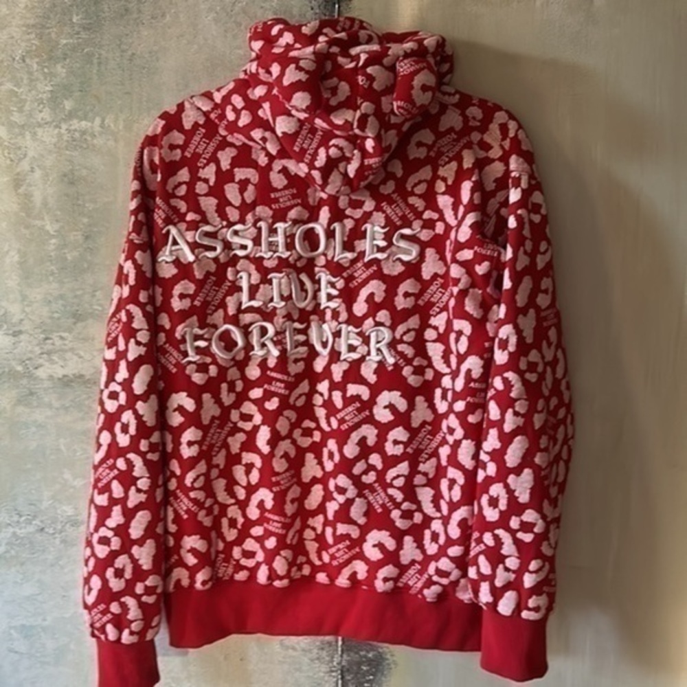 Red Patterned Women's Hoodie